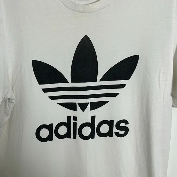Adidas Originals Women’s Adicolor Trefoil T-Shirt Size Medium. 100% Cotton Y2K - Picture 2 of 7